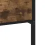 vidaXL Метална рамка за легло, без матрак, опушен дъб, 120x200 см, снимка 8