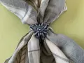 Винтидж пръстен (щипка) за шал « Еделвайс»., снимка 2