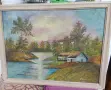 Маслени картини пейзажи в/у платно български автори, снимка 5