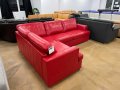 ПРОМОЦИЯ!!! Червен кожен ълов диван "FREYA" с функция легло, снимка 9