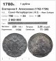 Русия - рубла 1780 - СПБ - Т.I. / И.З. - NGC - Au details, снимка 5
