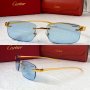 Cartier висок клас прозрачни слънчеви очила Мъжки Дамски слънчеви, снимка 1