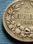 СРЕБЪРНА МОНЕТА 2 лева 1891г. КНЯЖЕСТВО БЪЛГАРИЯ ФЕРДИНАНД първи за КОЛЕКЦИОНЕРИ 38781, снимка 2