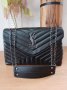 Луксозна Черна чанта  YSL  код SG263, снимка 1 - Чанти - 34960456