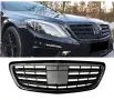 Черен лак решетка тип AMG за Mercedes S класа W222, снимка 1