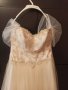 Продавам сватбена рокля - цвят екрю, снимка 4