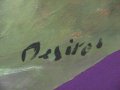 Стара Картина Беширов акрилни бои, подписана, снимка 2