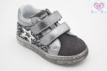 №20, Бебешки обувки за момиче BALOCCHI сребристи с брокат и звезда, снимка 1 - Бебешки обувки - 30017837
