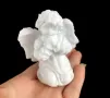 3D Ангел момче молещ молитва Кръщене силиконов молд форма фондан шоколад смола гипс свещ, снимка 6