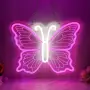 LED неонова пеперуда с USB захранване и регулируема яркост, снимка 1