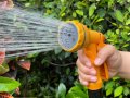 Пистолет за градински маркуч 10 струи поливане на растения, миене кола, снимка 4
