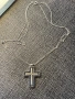 Кръст бяло злато и диаманти, снимка 4