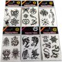 Комплект от 6 блистера различни вида татуировки с около 25-30 отделни татуировки