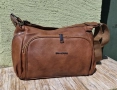 Дамска Кожена Кафява Чанта , снимка 1