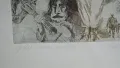 1970 Майсторска Рисунка графика литография А.Василев, снимка 3