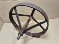 Старо Ковано Метално Колело За Ръчна Количка. / 4,7 кг. / НОМЕР 755., снимка 5