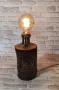 Дървена настолна лампа, снимка 1