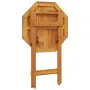 vidaXL Сгъваема градинска маса Ø60x75 см масивна акация, снимка 9