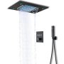 Термостатен душ с LED осветление за вграждане в таван, снимка 1