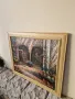 Страхотна антикварна авторска майсторска картина масло върху платно , снимка 7