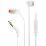Слушалки с микрофон JBL Tune 110 Handsfree Слушалки за телефон Бели Тапи за уши In-earphone, снимка 2
