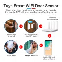 Tuya/Smart Life WiFi сензор за врата/прозорец/шкаф/сейф, снимка 2 - Друга електроника - 37468694