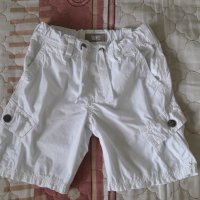 Памучно бяло панталонче за ръст 98-104 см., снимка 1 - Детски къси панталони - 37687125