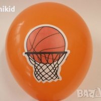 Баскетбол Баскетболисти Баскетболна топка Обикновен надуваем латекс латексов балон парти хелий и газ, снимка 2 - Други - 37587484