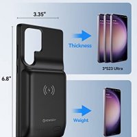 Нов заряден калъф за телефон Samsung S23 Ultra Акумулаторна батерия, снимка 3 - Калъфи, кейсове - 40105645