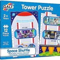 Нова играчка Galt пъзел кула космическа совалка 12 части за деца 2+ години, снимка 1 - Образователни игри - 42058591