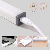 LED нощна лампа  със сензор за движение USB зареждане 30см. , снимка 5 - Лед осветление - 39451989