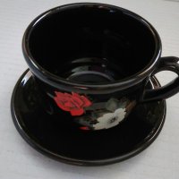 Сервиз за кафе/чай -гланцирана рисувана керамика, снимка 4 - Сервизи - 36839599