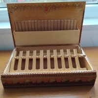 Дървена кутия за цигари , снимка 2 - Други ценни предмети - 38826343