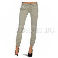 Зелени дамски летни панталони 12937, ликвидация!, снимка 2 - Панталони - 40621891