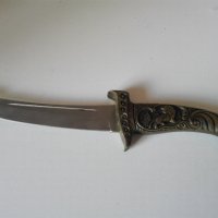  Нож с бронзова дръжка., снимка 1 - Антикварни и старинни предмети - 32085900