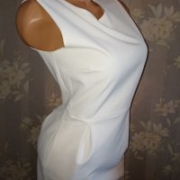 Zara S-Бяла  къса рокля с изрязан гръб , снимка 5 - Рокли - 40532961