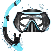 Комплект шнорхел и маска за гмуркане с панорамна гледка без мъгла за възрастни, снимка 1 - Водни спортове - 44620669