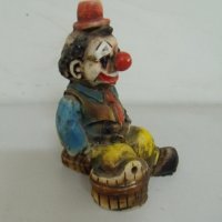 № 6309 стара фигурка - клоун  , снимка 2 - Други ценни предмети - 37036802