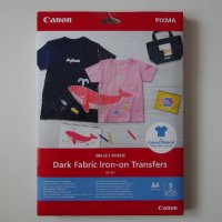 Фотохартия Canon - Dark Fabric Iron-on Transfers DF-101, 5 листа, снимка 2 - Консумативи за принтери - 42678904