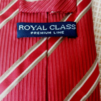 червена копринена вратовръзка Royal Class , снимка 3 - Други - 36540382