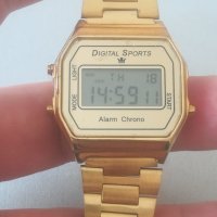 Ретро часовник. Digital sports. Germany. Vintage. Позлата. Реплика на CASIO. , снимка 7 - Мъжки - 42624983