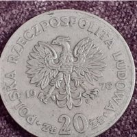 20 злоти 1976 Полша, снимка 2 - Нумизматика и бонистика - 32166028