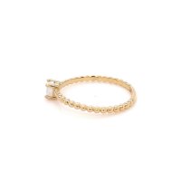 Златен дамски пръстен 1,11гр. размер:56 14кр. проба:585 модел:21860-1, снимка 3 - Пръстени - 44201839