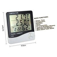 Термометър за дома 3в1 с дигитален дисплей, влагометър и часовник, снимка 4 - Други - 29463907