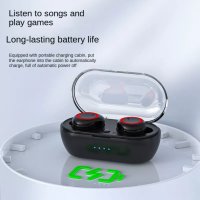 Y50 Bluetooth слушалка Спорт на открито Безжични слушалки 5.0 с контейнер за зареждане Power Display, снимка 6 - Безжични слушалки - 38953515
