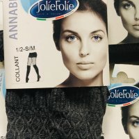 Jolie Folie Сив Черен чорапогащник чорап 50D, снимка 3 - Бельо - 30562387