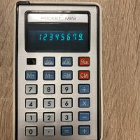 Стар калкулатор със кожен калъф, снимка 2 - Друга електроника - 31801530