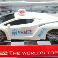 Детска полицейска кола с дистанционно управление-бяла, снимка 1 - Коли, камиони, мотори, писти - 40855755