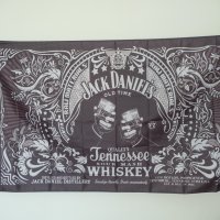 Jack Daniel's знаме флаг Джак Даниелс уиски реклама хубаво мъжка бърлога, снимка 1 - Декорация за дома - 39749617