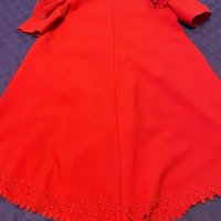 Дамска червена рокля, снимка 7 - Рокли - 42749077